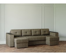 П-образный диван Craftmebel Ванкувер лайт с декором