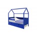 Детская кровать-домик мягкий Svogen синий