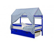 Детская кровать-домик Svogen синий
