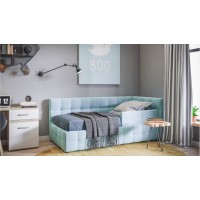 Кровать BOSS mini велюр Monolit Aqua NEW + ПМ