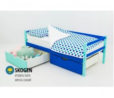 Детская кровать-тахта Svogen мятно-синий