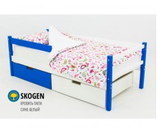 Детская кровать-тахта Svogen сине-белый