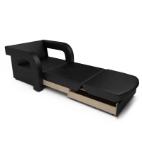 Кресло-кровать Кармен-2 (черный кожзам)