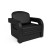 Кресло-кровать Кармен-2 (черный кожзам)