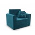 Кресло-кровать Санта (бархат сине-зеленый STAR VELVET 43 BLACK GREEN)