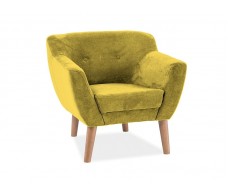 Кресло SIGNAL BERGEN 1 ткань 1609, желтый