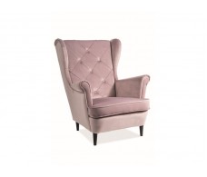 Кресло SIGNAL LADY VELVET Bluvel52, античный розовый NEW 2