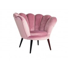 Кресло SIGNAL MAGNOLIA VELVET Bluvel52, античный розовый/венге NEW 2