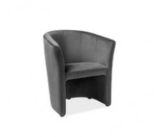 Кресло SIGNAL TM-1 VELVET Bluvel14, серый NEW