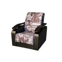 Кресло мягкое Антуан (молли/кожзам коричневый)