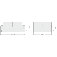 BOSS 2.0 LOFT диван велюр Monolit серый