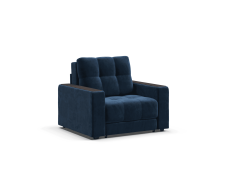 Кресло-кровать BOSS велюр Monolit синий