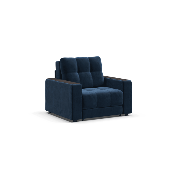 Кресло-кровать BOSS велюр Monolit синий