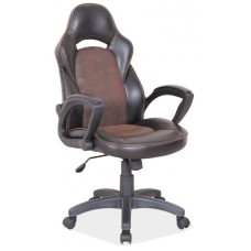 Кресло компьютерное SIGNAL Q-115 черно\коричневое