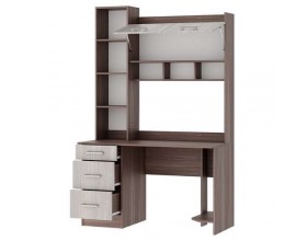 Письменно-компьютерный стол ПКС-5 Ясень Шимо тёмный/Ясень Шимо светлый