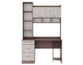 Письменно-компьютерный стол ПКС-5 Ясень Шимо тёмный/Ясень Шимо светлый