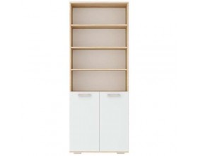 Стеллаж ПКС-8 Сонома/Белый глянец Стеллаж ПКС-8 Сонома/Белый глянец