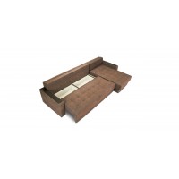 Угловой диван BOSS 3.0 MAX велюр Alkantara шоколад