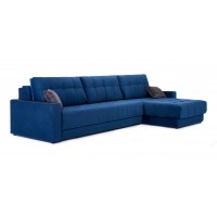 Угловой диван BOSS 3.0 MAX велюр Monolit синий