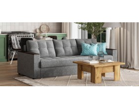 Атланта НПБ 120 диван Рогожка Мальмо серый