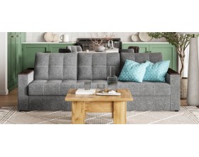 Атланта НПБ 120 диван Рогожка Мальмо серый