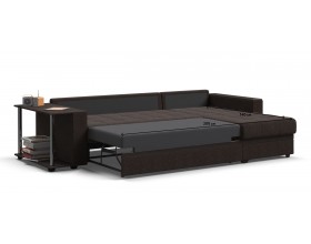 Атланта Люкс угловой диван Рогожка Мальмо шоколад