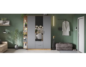 Босс пуф Велюр Алькантара серый