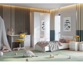 Шкаф 3-створчатый Ронда Шк-3 Белое дерево