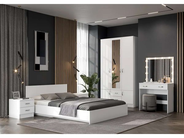 Шкаф 3-створчатый Ронда Шк-3 Белое дерево