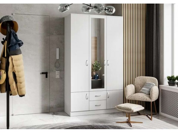 Шкаф 3-створчатый Ронда Шк-3 Белое дерево