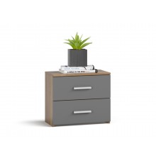 Тумба LUX Крафт табачный + Серый графит