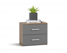 Тумба LUX Крафт табачный + Серый графит