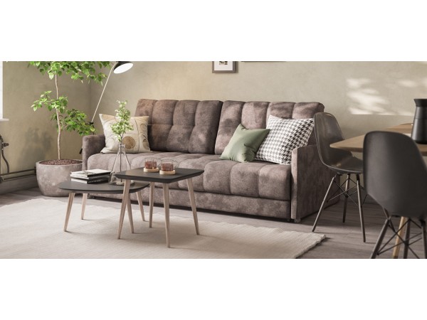 BOSS 2.0 LOFT диван велюр Alkantara серый BOSS 2.0 LOFT диван велюр Alkantara серый