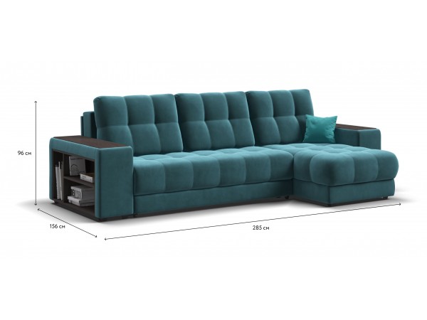 Диван BOSS 3.0 XL угол велюр Monolit Зеленый