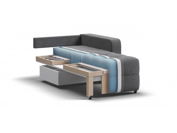 Кресло-кровать Dandy рогожка Malmo серый Кресло-кровать Dandy рогожка Malmo серый