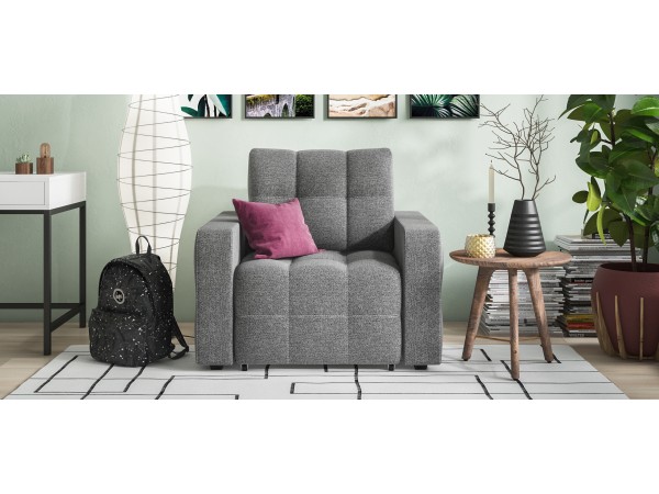Кресло-кровать Dandy рогожка Malmo серый Кресло-кровать Dandy рогожка Malmo серый