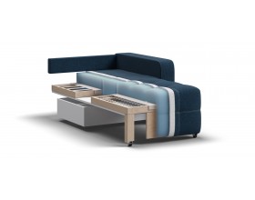 Денди кресло-кровать Рогожка Мальмо синий