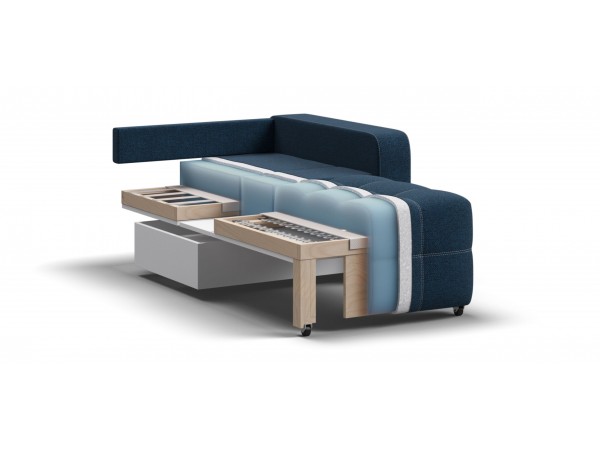 Кресло-кровать Dandy рогожка Malmo синий