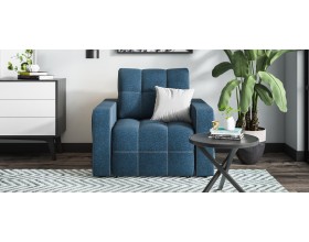 Денди кресло-кровать Рогожка Мальмо синий