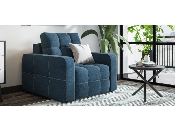 Кресло-кровать Dandy рогожка Malmo синий