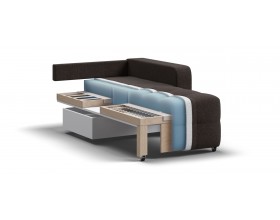 Денди кресло-кровать Рогожка Мальмо шоколад