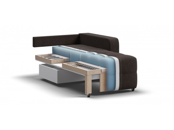 Кресло-кровать Dandy рогожка Malmo шоколад Кресло-кровать Dandy рогожка Malmo шоколад