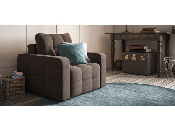 Кресло-кровать Dandy рогожка Malmo шоколад Кресло-кровать Dandy рогожка Malmo шоколад