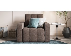 Денди кресло-кровать Рогожка Мальмо шоколад