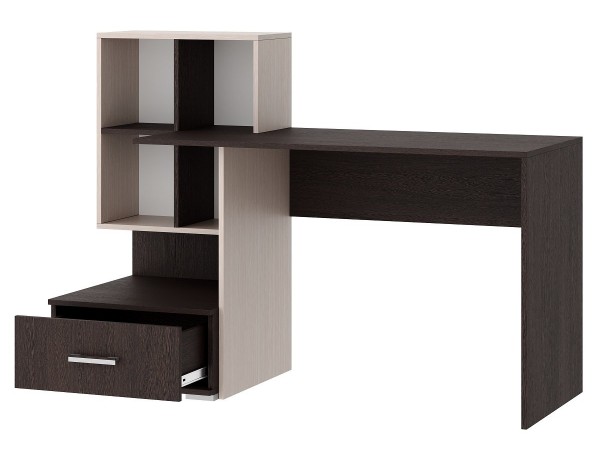 Письменно-компьютерный стол ПКС-10 Венге цаво - Дуб белфорт Письменно-компьютерный стол ПКС-10 Венге цаво - Дуб белфорт