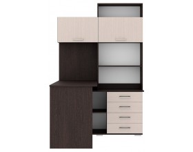 Письменно-компьютерный стол ПКС-11 Венге цаво - Дуб белфорт