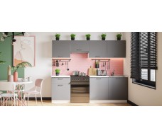 Кухонный гарнитур Люкс-240 Серый графит