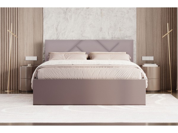 Кровать Лима 1,8 бежевая Velutto 04 (Велюр)