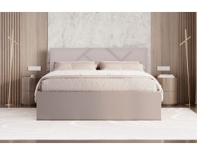 Кровать Лима 1,8 бежевая Velutto 04 (Велюр)