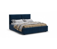 Кровать MILA велюр Monolit синий + ПМ